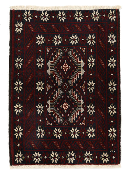  64X88 Baluch Rug Black/Brown Persia/Iran Carpetvista