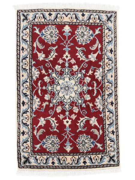 Nain Teppich 56X88 Dunkelrot/Beige Wolle, Persien/Iran Carpetvista
