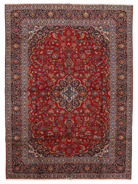  307X425 Kashan Covor Dark Red/Negru Persia/Iran
 Carpetvista