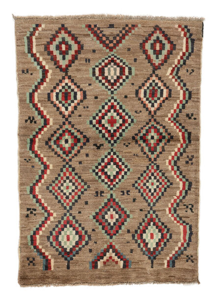 87X125 Moroccan Berber - Afghanistan Teppe Moderne Brun/Svart (Ull, Afghanistan) Carpetvista