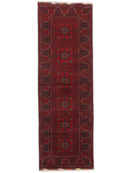 85X253 Tapis D'orient Afghan Khal Mohammadi De Couloir Noir/Rouge Foncé (Laine, Afghanistan) Carpetvista