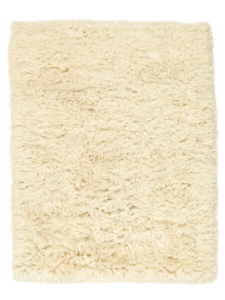 Lorine Long Hair 170X240 Natural White Wool Rug