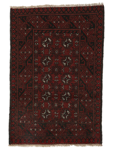 73X113 Tapis Afghan Fine D'orient Noir (Laine, Afghanistan) Carpetvista