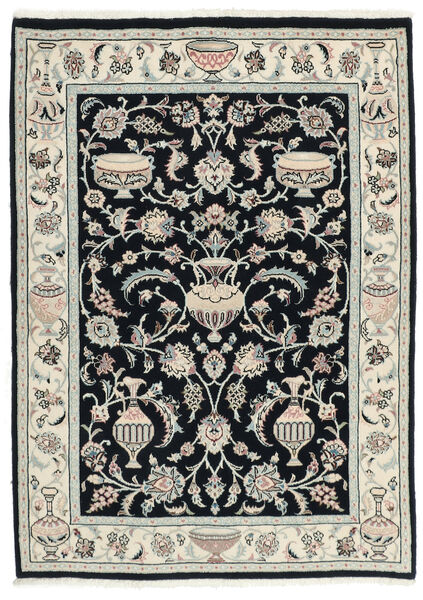  Persischer Kashmar Teppich 106X148 Schwarz/Dunkelgrün (Wolle, Persien/Iran)