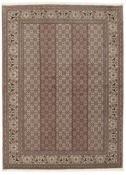 150X205 絨毯 オリエンタル タブリーズ 50 Raj シルク製 茶色/ブラック ( ペルシャ/イラン)