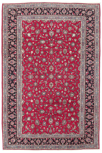 200X298 Tapis Kashan D'orient Rouge Foncé/Gris Foncé (Laine, Perse/Iran)