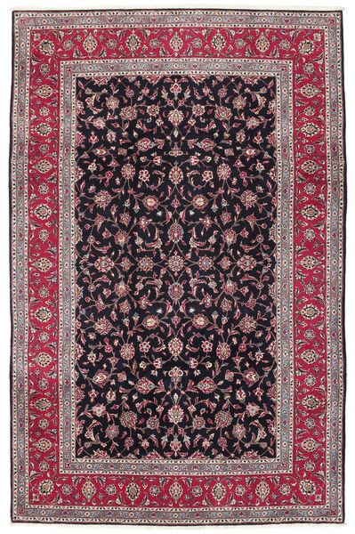 202X306 Alfombra Oriental Keshan Rojo Oscuro/Negro (Lana, Persia/Irán)