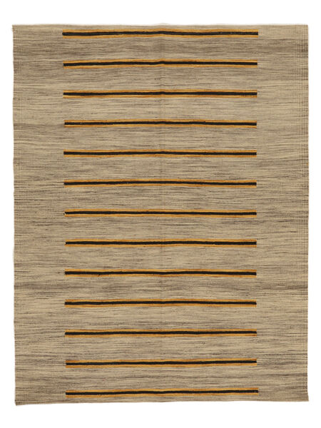  Kilim Moderni Tappeto 158X203 Di Lana Marrone/Arancione Piccolo Carpetvista
