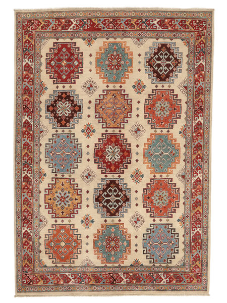 Tapete Oriental Kazak Fine 166X237 Vermelho Escuro/Castanho (Lã, Afeganistão)