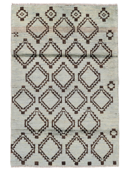 絨毯 Moroccan Berber - Afghanistan 115X172 グレー/グリーン (ウール, アフガニスタン)