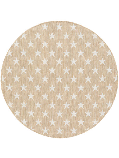  Indoor/Outdoor Rug Ø 200 Washable Starstruck - Beige