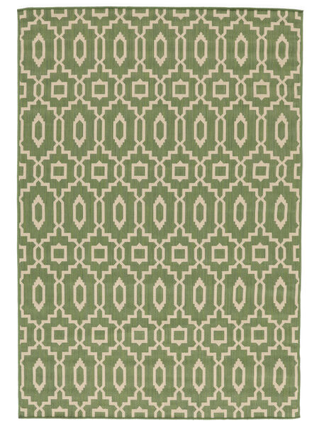  Indoor/Outdoor Rug 160X230 Geometric Washable Zellige - Green/Beige