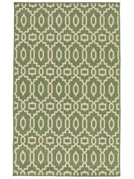  Washable Indoor/Outdoor Rug 100X160 Zellige Green/Beige Small