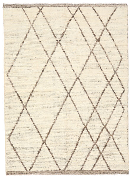 Contemporary Design Rug 178X238 Yellow/Beige Wool, Afghanistan Carpetvista