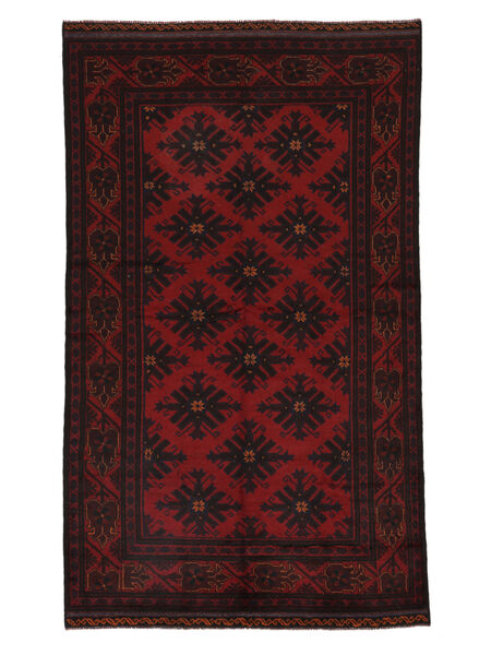 Χαλι Ανατολής Beluch 157X275 Μαύρα/Σκούρο Κόκκινο (Μαλλί, Αφγανικά)