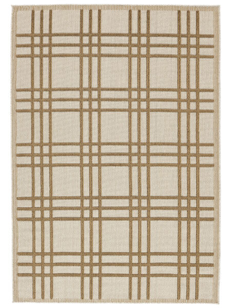 Rutan Indoor/Outdoor Rug Washable 160X230 Beige Checkered