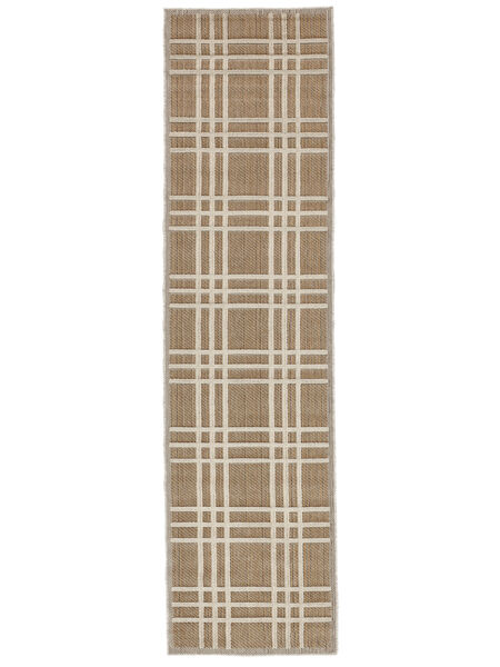  Washable Indoor/Outdoor Rug 80X300 Rutan Brown Runner
 Small