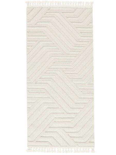  100X200 Small Japandi Rug - Cream White