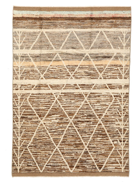 Tapete Berber Style 187X270 Castanho/Laranja (Lã, Afeganistão)