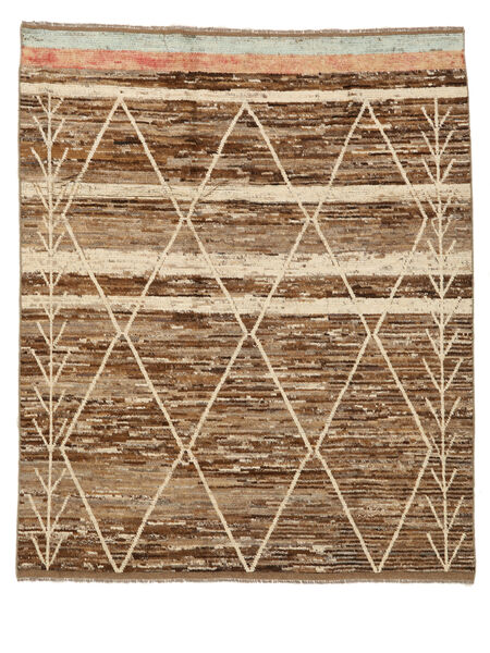 絨毯 Berber スタイル 247X293 茶色/オレンジ (ウール, アフガニスタン)