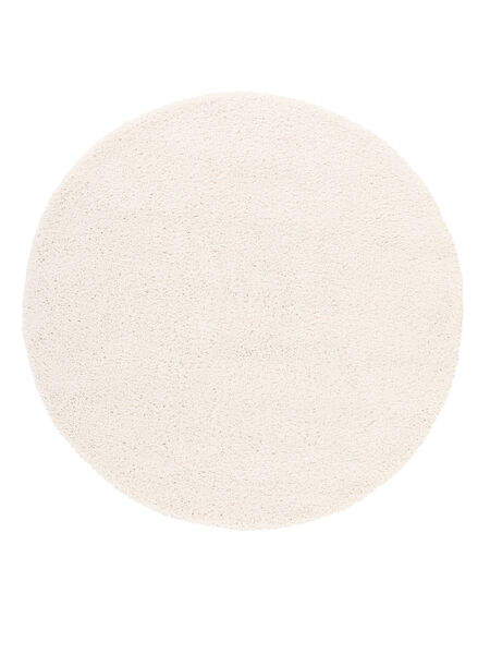  Kids Rug Shaggy Ø 100 Comfy Off White Round Small