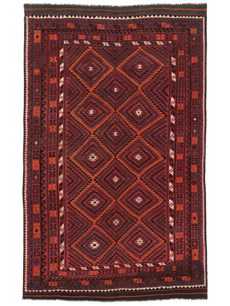  Kilim Maimane Rug 246X395 Wool Black/Dark Red Large Carpetvista