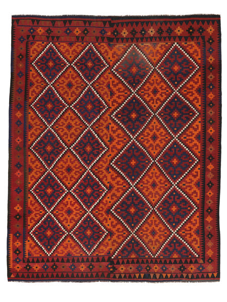 Kilim Maimane Rug 245X305 Dark Red/Black Wool, Afghanistan Carpetvista