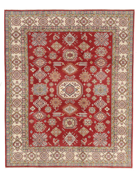 247X301 Alfombra Kazak Fine Oriental Rojo Oscuro/Marrón (Lana, Afganistán) Carpetvista