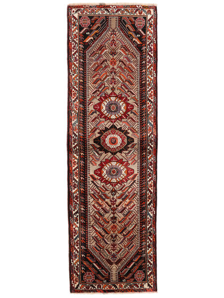 82X260 Ghashghai Fine Orientalisk Hallmatta Mörkröd/Svart (Ull, Persien/Iran) Carpetvista