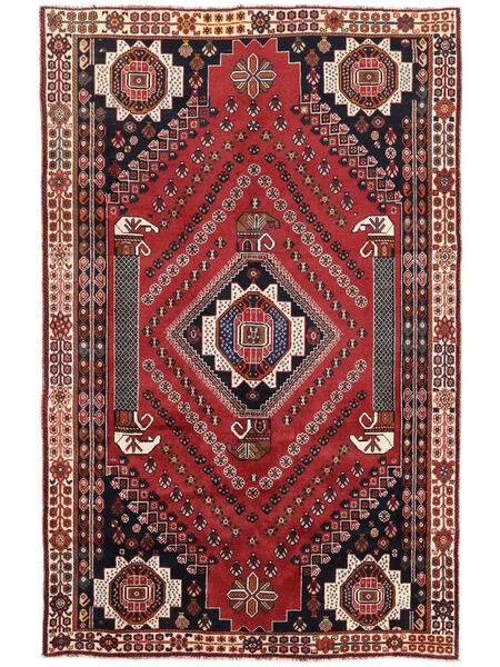 Alfombra Persa Gashgai Fine 166X258 Rojo Oscuro/Negro (Lana, Persia/Irán)