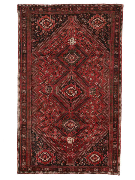  Ghashghai Fine Χαλι 167X271 Περσικό Μαλλινο Μαύρα/Σκούρο Κόκκινο Carpetvista
