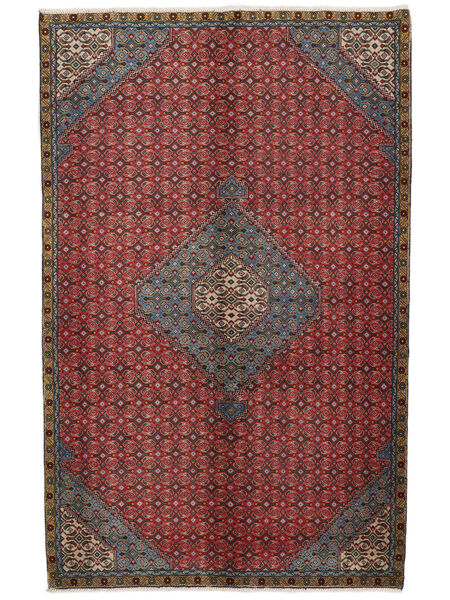 155X245 Alfombra Ardabil Oriental Rojo Oscuro/Negro (Lana, Persia/Irán) Carpetvista