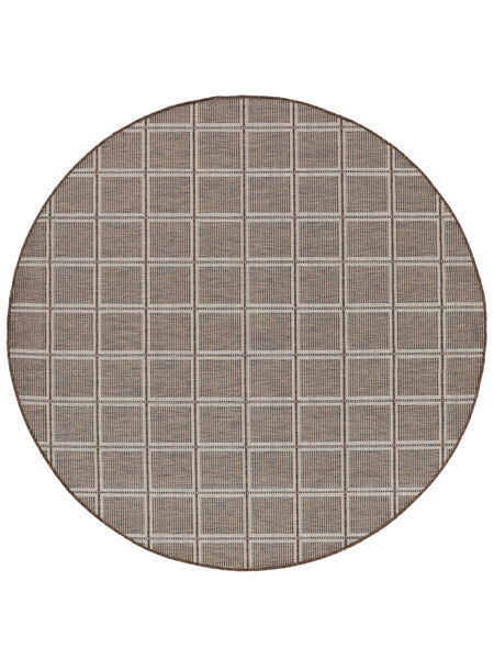  Washable Indoor/Outdoor Rug Ø 194 Rutax Brown Round