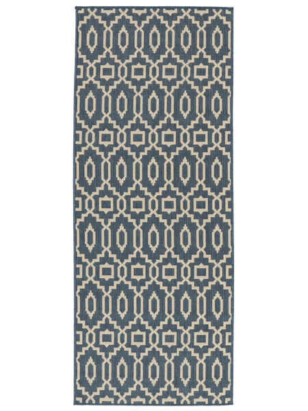  Indoor/Outdoor Rug 80X200 Washable Small Zellige - Blue/Beige