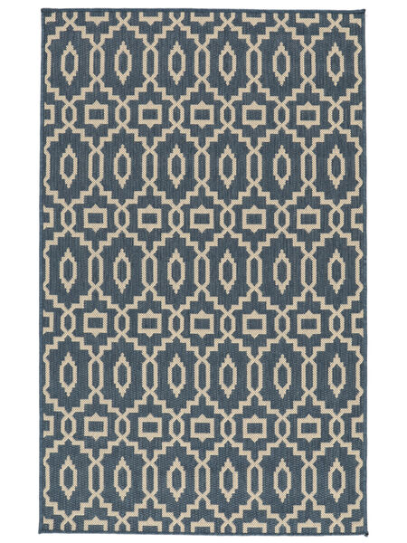  Washable Indoor/Outdoor Rug 100X160 Zellige Blue/Beige Small