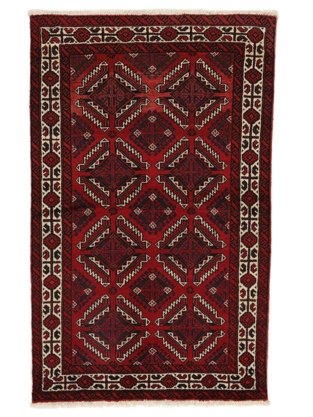  Persischer Belutsch Teppich 120X193 Schwarz/Dunkelrot (Wolle, Persien/Iran)