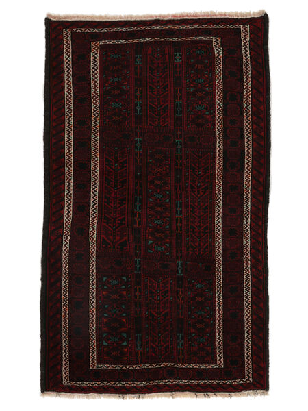  Oosters Beluch Fine Vloerkleed 100X170 Zwart/Bruin Wol, Perzië/Iran Carpetvista
