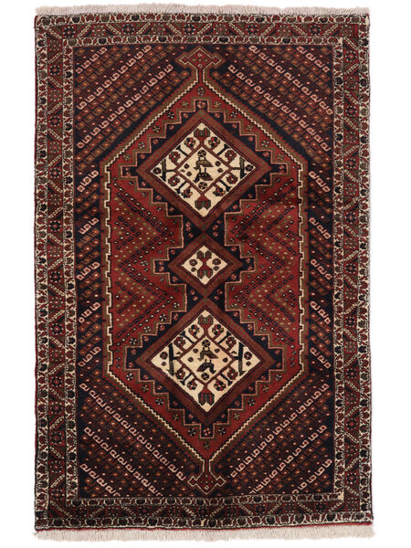 絨毯 ペルシャ アフシャル Shahre Babak 90X140 ブラック/ダークレッド (ウール, ペルシャ/イラン)
