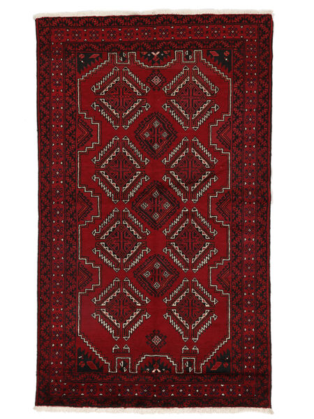  Persian Baluch Rug 127X218 Black/Dark Red (Wool, Persia/Iran