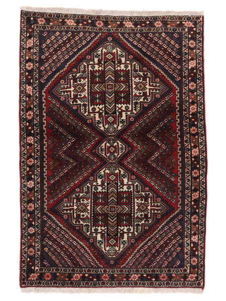 Afshar Shahre Babak Teppich 110X145 Schwarz/Braun Wolle, Persien/Iran Carpetvista