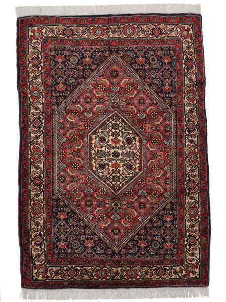 107X155 Tapis Bidjar D'orient Noir/Rouge Foncé (Laine, Perse/Iran) Carpetvista