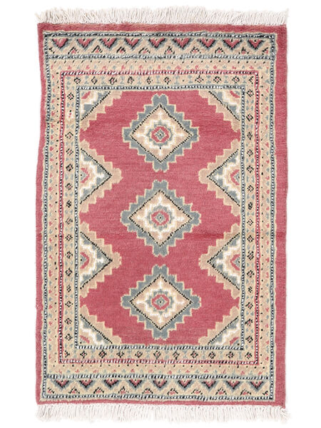 絨毯 オリエンタル パキスタン ブハラ 2Ply 65X100 ベージュ/ダークレッド (ウール, パキスタン)