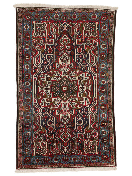  Persisk Bakhtiar Teppe 145X235 Svart/Mørk Rød (Ull, Persia/Iran)