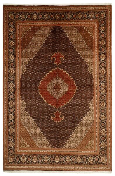  Oriental Tabriz 40 Mahi Rug 204X308 Brown/Black Wool, Persia/Iran