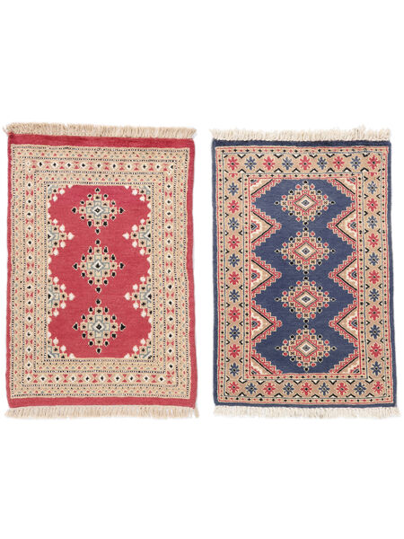 65X95 絨毯 オリエンタル パキスタン ブハラ 2Ply ダークレッド/茶色 (ウール, パキスタン) Carpetvista
