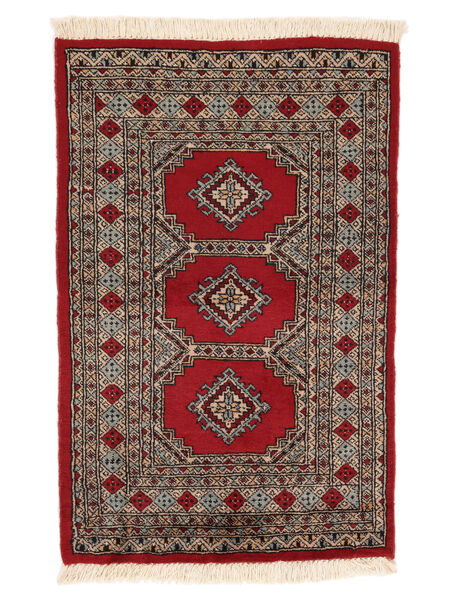 絨毯 オリエンタル パキスタン ブハラ 2Ply 77X119 ダークレッド/茶色 (ウール, パキスタン)