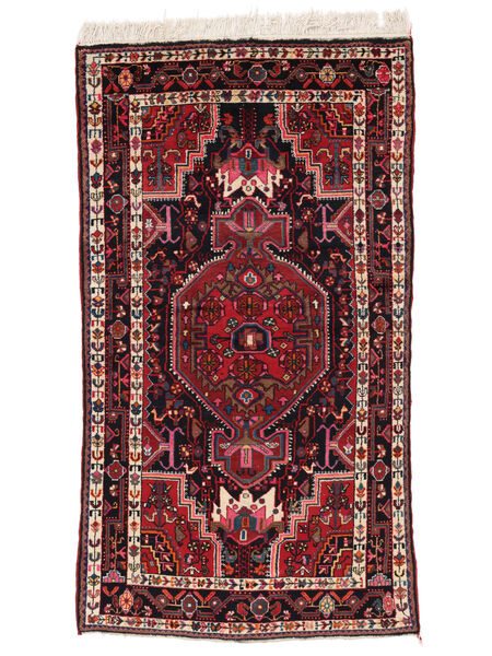  Persialainen Toiserkan Matot Matto 121X220 Musta/Tummanpunainen (Villa, Persia/Iran)
