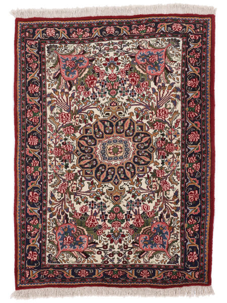 98X145 絨毯 ビジャー オリエンタル ブラック/ダークレッド (ウール, ペルシャ/イラン) Carpetvista