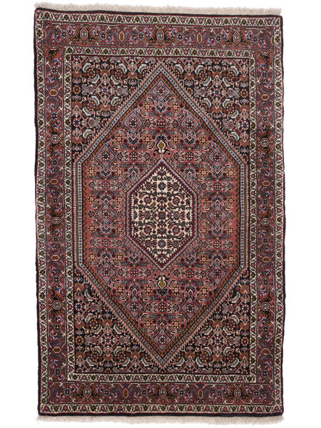 90X148 絨毯 オリエンタル ビジャー ブラック/ダークレッド (ウール, ペルシャ/イラン) Carpetvista