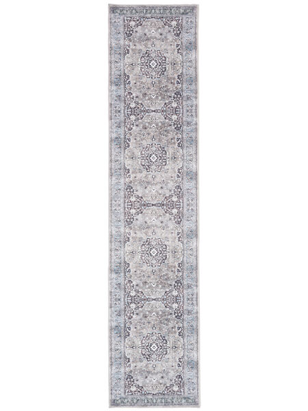 Teppichläufer 80X350 Baumwolle Moderner Gina Oriental - Grau/Beige